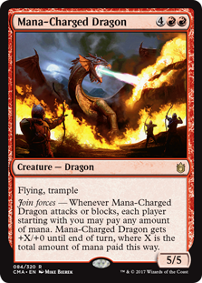 《マナ蓄積のドラゴン/Mana-Charged Dragon》 [CMA]