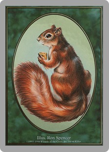 Squirrel token card