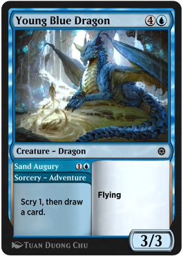 Young Blue Dragon (Sand Augury)