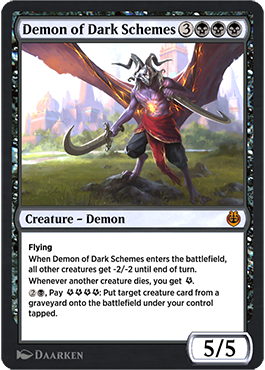Demon of Dark Schemes EDH Commander