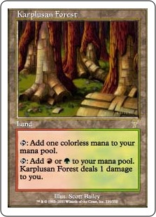 1x Karplusan Forest NM-Mint English 5th Edition MTG Magic 
