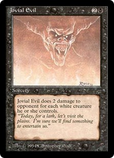 Jovial Evil (Legends) - Gatherer - Magic: The Gathering