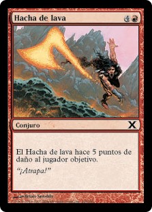 Hacha de lava