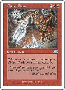 AETHER FLASH Seventh Edition MTG Red Enchantment Unc 