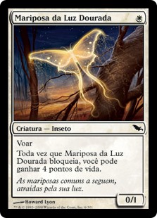 Mariposa da Luz Dourada