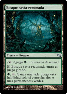 Bosque savia rezumada