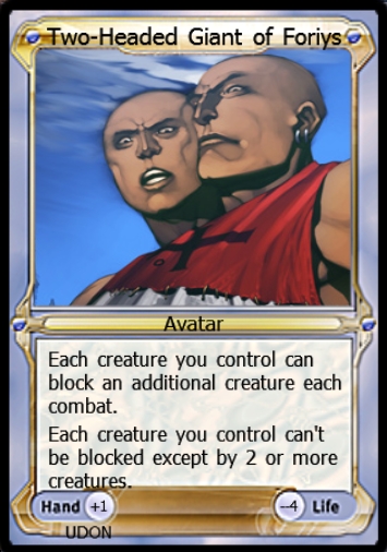 Two-Headed Giant of Foriys Avatar (Vanguard) - Gatherer - Magic 