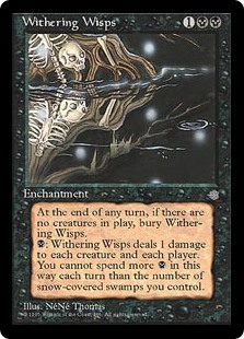 MTG 4x Karma 5th Edition Damage For Swamps 