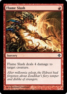 FLAME SLASH Rise of the Eldrazi MTG Red Sorcery Com