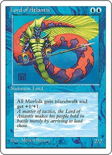 Lily's Magic MTG Lord of Atlantis Japanese FBB Fourth Edition NM/Unplayed 