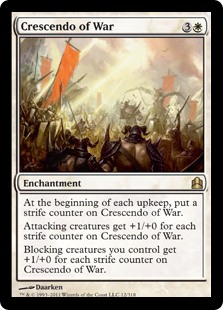Crescendo of War 12/318 NM Commander 2013 White Enchantment Rare x1 