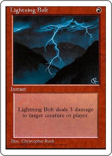 Lightning Bolt (Fourth Edition) - Gatherer - Magic: The Gathering