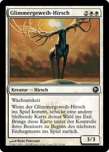Glimmergeweih-Hirsch