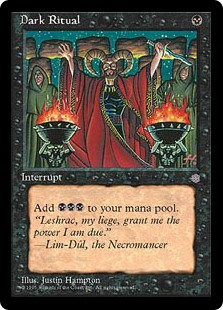Dark Ritual Ice Age HEAVILY PLD Black Common MAGIC THE GATHERING CARD ABUGames 