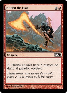 Hacha de lava