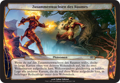 Zusammenwachsen des Raumes