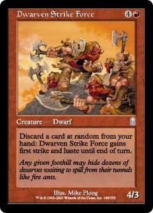 Dwarven Strike Force FOIL Odyssey NM-M Red Uncommon MAGIC MTG CARD ABUGames 