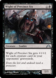 Wight of Precinct Six FOIL Gatecrash PLD Black Uncommon MAGIC CARD ABUGames 