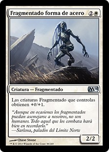 Fragmentado forma de acero