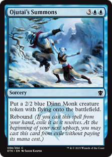 Ojutai's Summons FOIL Dragons of Tarkir NM-M Blue Common MAGIC MTG CARD ABUGames 