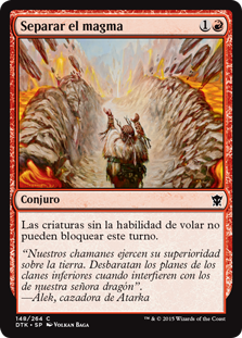 Separar el magma