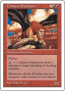 Crimson Manticore (Fifth Edition) - Gatherer - Magic: The Gathering