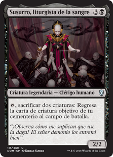 Susurro, liturgista de la sangre