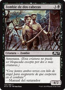 Zombie de dos cabezas