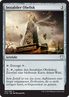 Instabiler Obelisk