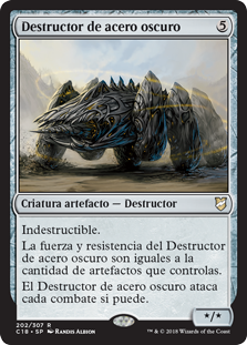 Destructor de acero oscuro