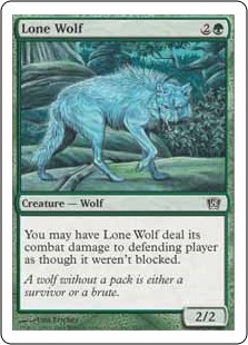 Lone Wolf MTG MAGIC P3K Portal Three Kingdoms English Lupo Solitario 