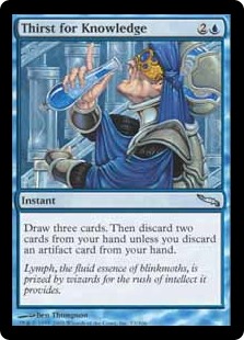 Thirst for Knowledge Near Mint Normal English Magic the Gathering Mirrodin Card 