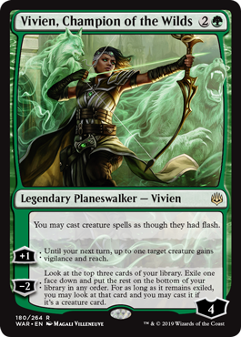 Vivien, Champion the Wilds (War of the Spark) - Gatherer - Magic: The Gathering