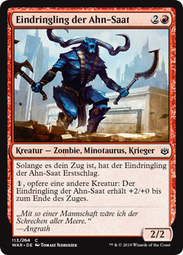 Eindringling der Ahn-Saat