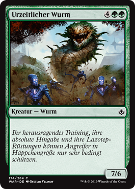 Urzeitlicher Wurm