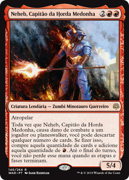 Neheb, Capitão da Horda Medonha