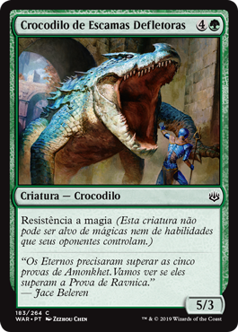 Crocodilo de Escamas Defletoras