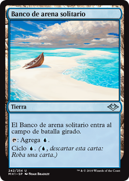 Banco de arena solitario