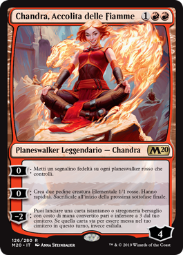 Core Set 2020 Chandra Acolyte of Flame Chandra Magic: the Gathering Accolita delle Fiamme