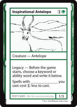 Inspirational Antelope (playtest)