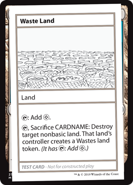 The Gathering Mystery Booster Waste Land Near Mint MTG Magic 
