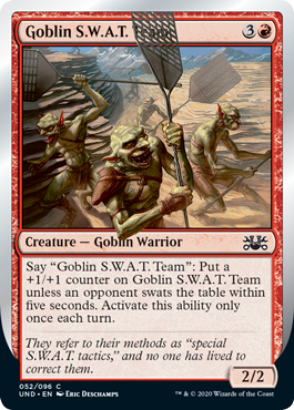 NM Team X4 Unhinged Goblin S.W.A.T *CCGHouse* Magic MTG 