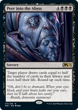 Peer into the Abyss (Core Set 2021) - Gatherer - Magic: The Gathering