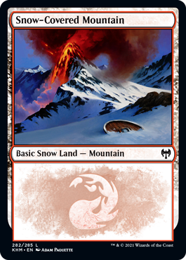 MTG 4x SNOW-COVERED MOUNTAIN Coldsnap 