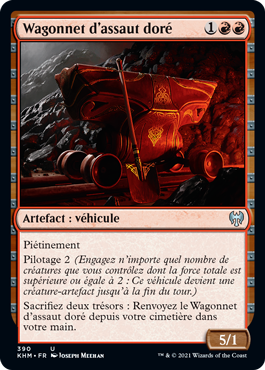 Wagonnet d'assaut doré