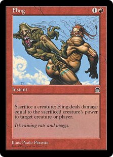 Fling X4 MTG Stronghold NM *CCGHouse* Magic 