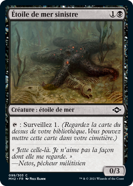 Étoile de mer sinistre