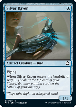 Magic: the Gathering - Adventures in The Forgotten Realms Silver Raven 074