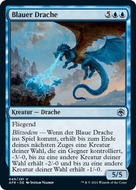 Blauer Drache