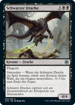 Schwarzer Drache